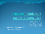 Involving Relatives in Mental Health Care