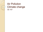 Air Pollution, Acid Rain, Climate change