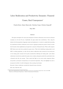 Labor Reallocation and Productivity Dynamics: Financial Causes