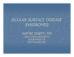 ocular surface disease syndromes - Loma Linda University Medical