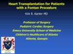 Heart Transplantation in Children with a Fontan Procedure