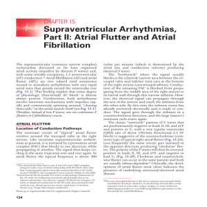 Chapter 15 - Supraventricular Arrhythmias, Part II: Atrial Flutter and