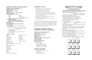 EUH Dictation Instructions