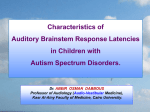 Characteristics of Auditory Brainstem Response Latencies in