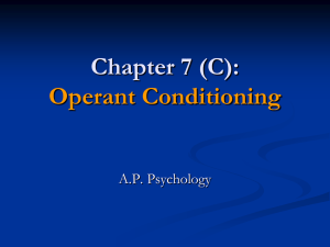 Operant Conditioning