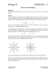 Electric Field Mapping