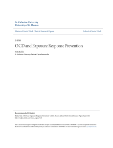 OCD and Exposure Response Prevention