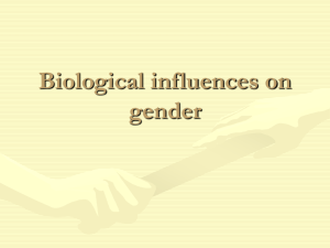 BIOLOGICAL INFLUENCES ON GENDER File