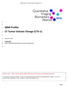 4.4. Assessment Procedure: Tumor Volume - QIBA Wiki