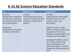 K-12 Science Education Standards
