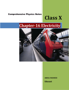 Chapter-16 Electricity