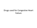 Drugs used for Congestive Heart Failure