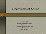 Drugs of Abuse - California Society of Addiction Medicine