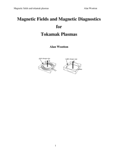 Magnetic Fields and Magnetic Diagnostics for Tokamak Plasmas