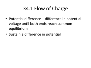 34.1 Flow of Charge