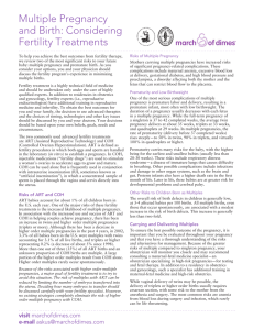 Multiple Pregnancy and Birth: Considering Fertility