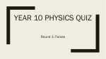 Year 10 Physics Quiz