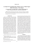 An Improved Transpalatal Bar Design. Part II. Clinical Upper Molar