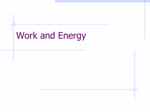 Work and Energy PPT - Aurora City Schools