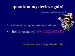 quantum correlations - E