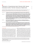 Treatment of Hospitalized Adult Patients With Severe Ulcerative