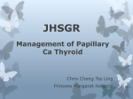 Management of papillary ca thyroid