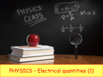 electric current - iGCSE Science Courses