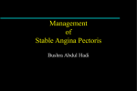 Management of Stable Angina Pectoris