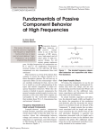 Fundamentals of Passive Component Behavior at High Frequencies