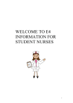 Student Welcome Pack - Ward E4