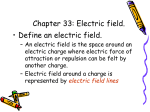 chapter 33 electric field