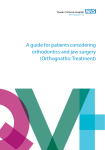 A guide for patients considering orthodontics and jaw surgery