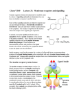 Chem*3560 Lecture 33: Membrane receptors and signalling
