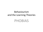 Behaviourism and the Learning Theories