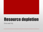 Resource depletion