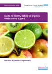 Guide to healthy eating to improve raised blood sugars