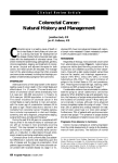 Colorectal Cancer: Natural History and Management