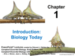 Ch. 1 Intro to Biology Thurs Week 1