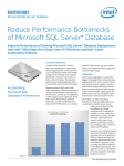 Accelerate and Improve Microsoft SQL Server* Database Performance