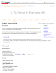 7.7C Forces in Everyday Life