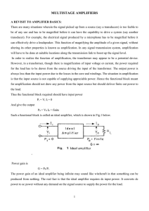 Electronics circuits I