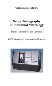 X-ray Tomography in Industrial Metrology