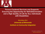 What is Self-Determination? - Minnesota Department of Human