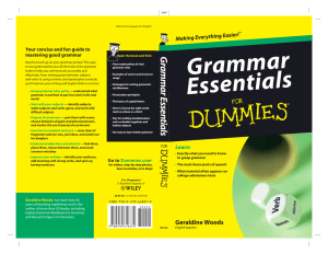Grammar Essenti es (ISBN - 047061837X)
