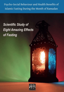 Psycho-Social Behaviour and Health Benefits of Islamic Fasting