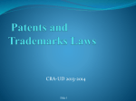 Patents and Trademarks Laws