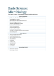 Basic Science: Microbiology