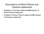 Equivalence of Kelvin-Planck and Clausius statements