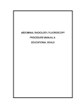 Abdominal Radiology Procedure Manual Educational Goals 2014 (V4)