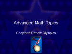 Chapter 6 Review Olympics